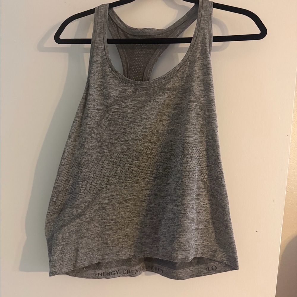 Swiftly Gray Racerback Tank Top